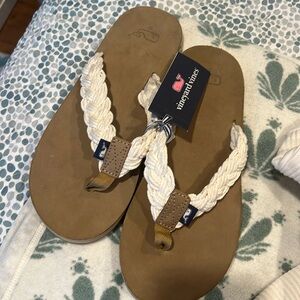 Women’s 10 ink unisex cork braided band Vineyard Vines sandals 🩴